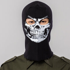 Peli Ghosts Skull Musta Face Mask Cosplay Moottoripyörä Tactical Balaclava Huppu Lämmin Tuulenpitävä Aikuisten Unisex Halloween Prop hinta ja tiedot | Juhlakoristeet | hobbyhall.fi