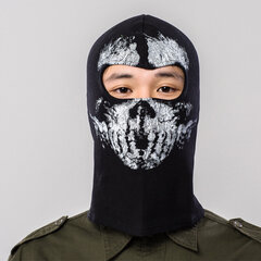 Peli Ghosts Skull Musta Face Mask Cosplay Moottoripyörä Tactical Balaclava Huppu Lämmin Tuulenpitävä Aikuisten Unisex Halloween Prop hinta ja tiedot | Juhlakoristeet | hobbyhall.fi