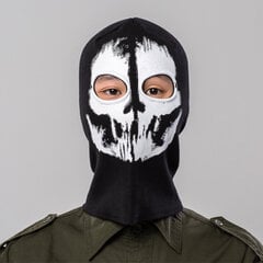 Peli Ghosts Skull Musta Face Mask Cosplay Moottoripyörä Tactical Balaclava Huppu Lämmin Tuulenpitävä Aikuisten Unisex Halloween Prop hinta ja tiedot | Juhlakoristeet | hobbyhall.fi