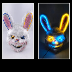 Halloween kauhukoristelu Cosplay Bloody Rabbit Bear Mask Carnival Party Puku päähineet Rekvisiitta hinta ja tiedot | Juhlakoristeet | hobbyhall.fi