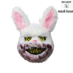 Uusi muotoilu Scary Neon Hehkuva Party Bloody Rabbit Cosplay Bunny Mask Halloween Carnival Puku Valoisa Rekvisiitta Party LED Mask hinta ja tiedot | Juhlakoristeet | hobbyhall.fi