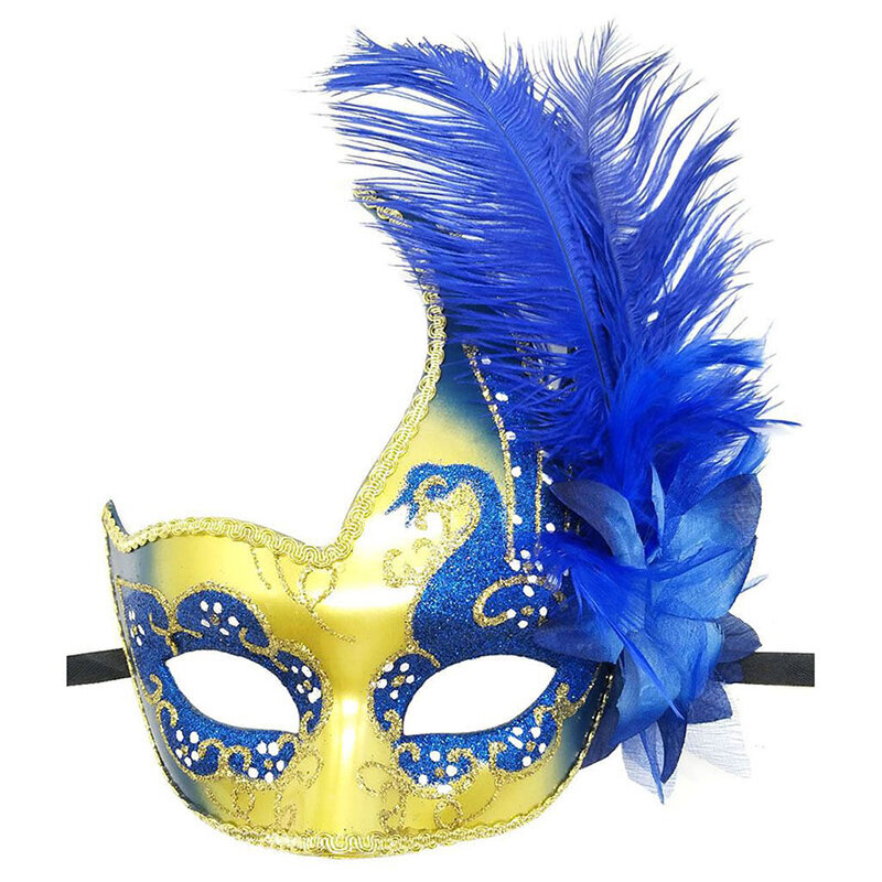 Feather Masquerade Masks Carnival Festival Asusteet Performanssijuhla Joululahjat Pääsiäinen Halloween Silmänaamari Seksikäs treffilelu hinta ja tiedot | Juhlakoristeet | hobbyhall.fi