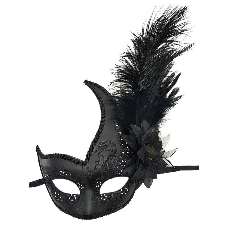 Feather Masquerade Masks Carnival Festival Asusteet Performanssijuhla Joululahjat Pääsiäinen Halloween Silmänaamari Seksikäs treffilelu hinta ja tiedot | Juhlakoristeet | hobbyhall.fi