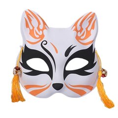 667E Foxes Cats Half Face Mask Japanilainen Kitsune Maskit Miesten Naisten Lasten Halloween Naamiaisasu Rekvisiitta hinta ja tiedot | Juhlakoristeet | hobbyhall.fi