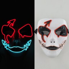 Luminous Party Mask Cosplay Japanilainen Anime Fox Horror Face Joker Predator Seksikäs pupu hehkuva LED-naamio halloween jouluksi hinta ja tiedot | Juhlakoristeet | hobbyhall.fi