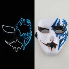 Luminous Party Mask Cosplay Japanilainen Anime Fox Horror Face Joker Predator Seksikäs pupu hehkuva LED-naamio halloween jouluksi hinta ja tiedot | Juhlakoristeet | hobbyhall.fi