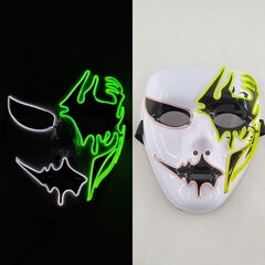 Luminous Party Mask Cosplay Japanilainen Anime Fox Horror Face Joker Predator Seksikäs pupu hehkuva LED-naamio halloween jouluksi hinta ja tiedot | Juhlakoristeet | hobbyhall.fi