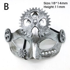 Steampunk-naamio Phantom Masquerade Cosplay Ball Face Naiset Miesten Punk-asu Halloween-juhla-asu Rekvisiitta Koristele Asuste hinta ja tiedot | Juhlakoristeet | hobbyhall.fi