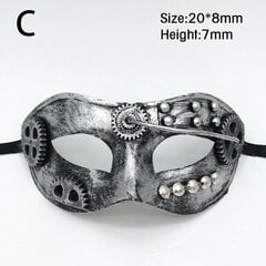 Steampunk-naamio Phantom Masquerade Cosplay Ball Face Naiset Miesten Punk-asu Halloween-juhla-asu Rekvisiitta Koristele Asuste hinta ja tiedot | Juhlakoristeet | hobbyhall.fi