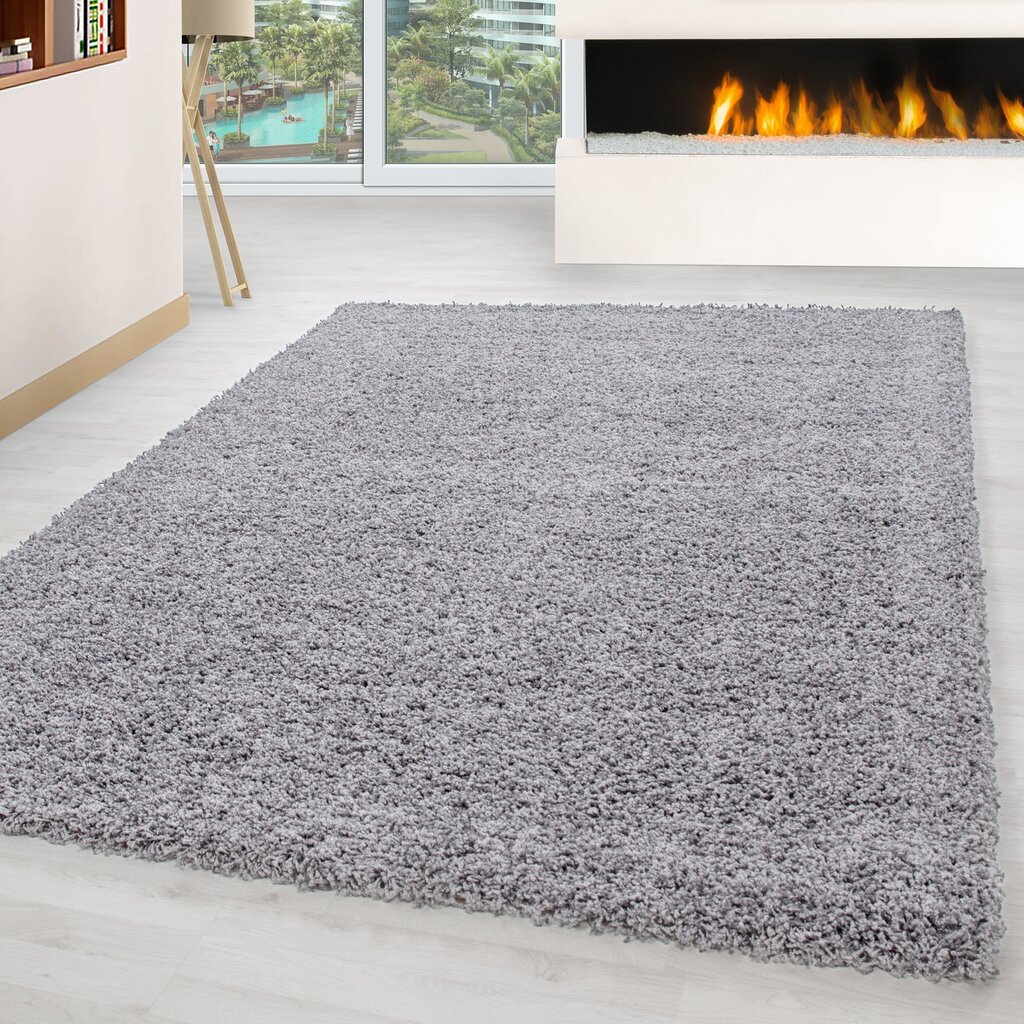 NORE Shaggy matto Vaaleanharmaa 120x170 cm hinta ja tiedot | Isot matot | hobbyhall.fi