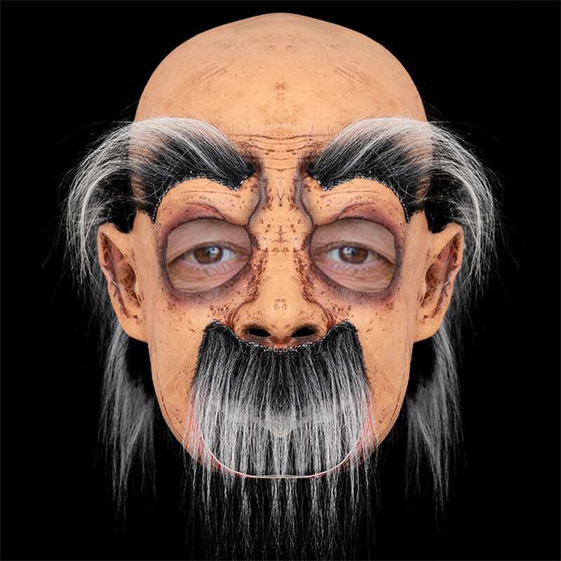 CGMGTSN Old Man Cosplay -asunaamio Realistinen isoisoisoäidin lateksinaamio kokopääkypärä aikuisille Halloween-rekvisiitta hinta ja tiedot | Juhlakoristeet | hobbyhall.fi