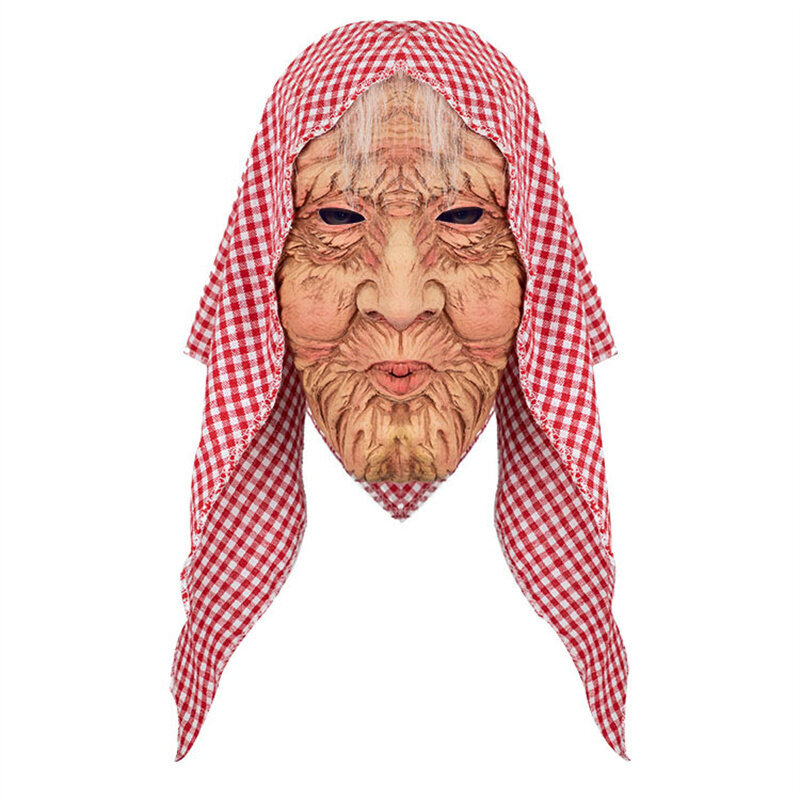 CGMGTSN Old Man Cosplay -asunaamio Realistinen isoisoisoäidin lateksinaamio kokopääkypärä aikuisille Halloween-rekvisiitta hinta ja tiedot | Juhlakoristeet | hobbyhall.fi