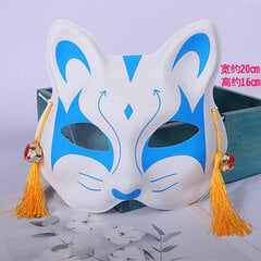 Fox Mask Ghost Killing Blade Fox Mask Tiktok Sama Anime Fireshadow Fluorescent Color Painting Fox Half Face Mask hinta ja tiedot | Juhlakoristeet | hobbyhall.fi