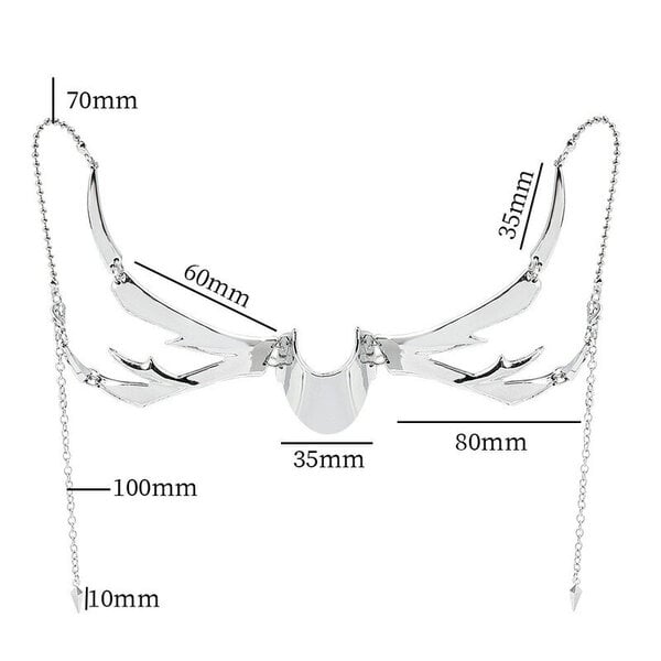 Tulevaisuuden teknologian koneet CyberPunk Cosplay Unisex Gothic Punk Metal Stereoscopic Face Nenä Ornamentti Naamio Korut Rekvisiitta