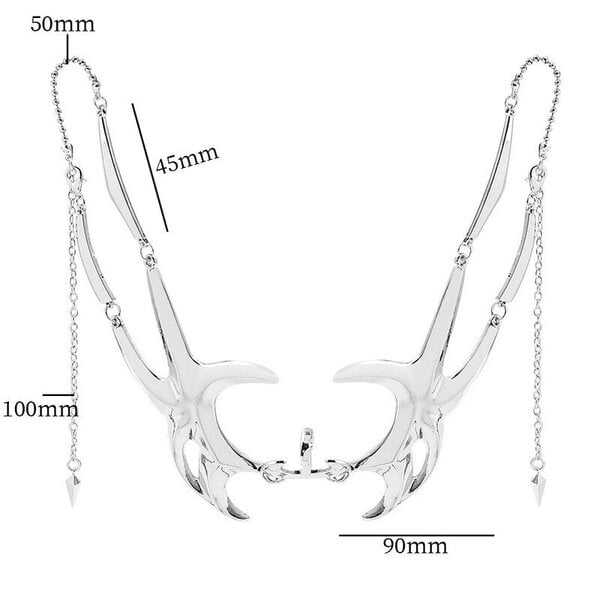 Tulevaisuuden teknologian koneet CyberPunk Cosplay Unisex Gothic Punk Metal Stereoscopic Face Nenä Ornamentti Naamio Korut Rekvisiitta