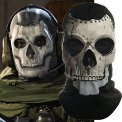 MWII Skull Mask / kypärä kallon naamio, Call Of Duty Mask, Ghost Face COD -naamarit Cosplay-sotilasjuhlalahjalle hinta ja tiedot | Juhlakoristeet | hobbyhall.fi