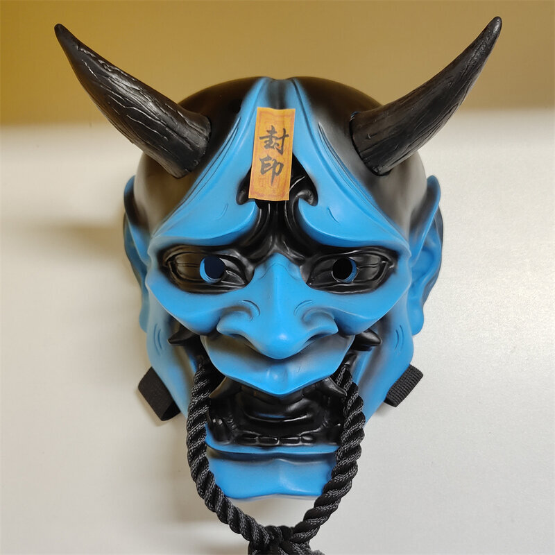 ONI Scary Ghost Mask Hartsi Hannya Mask Halloween Fancy Dress Party Ghost Samurai Kauhu Demon Maskit hinta ja tiedot | Juhlakoristeet | hobbyhall.fi