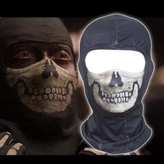 Uusi Call of Duty 19 COD19 Ghost Squad Skull Balaclava Ski Hood Pyöräily Rullalaudan lämmitin koko kasvoille Ghost Mask hinta ja tiedot | Miesten hatut, huivit ja käsineet | hobbyhall.fi