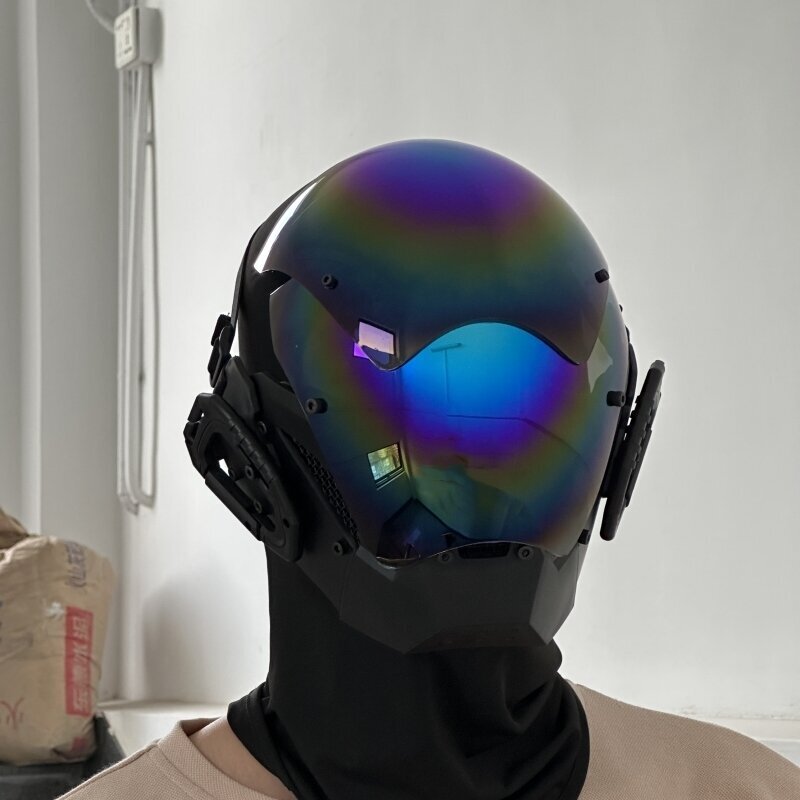 Henkilökohtainen musta Cyberpunk Mask Cosplay Mekaaninen Sci-fi Gear Cyberpunk Kypärä Mekaaninen hinta ja tiedot | Juhlakoristeet | hobbyhall.fi