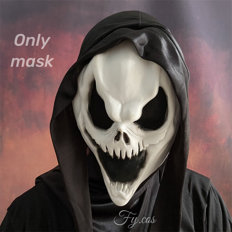 Scream Ghostface Mask Scary Original Demon Mascara Cosplay Kauhuelokuva Killer Lateksipuku Naamio Halloween-asu aikuisille hinta ja tiedot | Juhlakoristeet | hobbyhall.fi