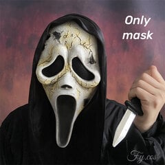 Scream Ghostface Mask Scary Original Demon Mascara Cosplay Kauhuelokuva Killer Lateksipuku Naamio Halloween-asu aikuisille hinta ja tiedot | Juhlakoristeet | hobbyhall.fi