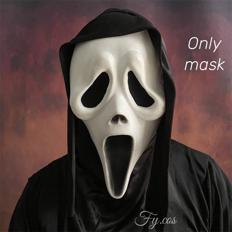 Ghostface Scream Mask miehille Elokuva Horror Killer Suit Scary Demon Alkuperäinen Mascara Head Naamio Halloween Cosplay -asu hinta ja tiedot | Juhlakoristeet | hobbyhall.fi