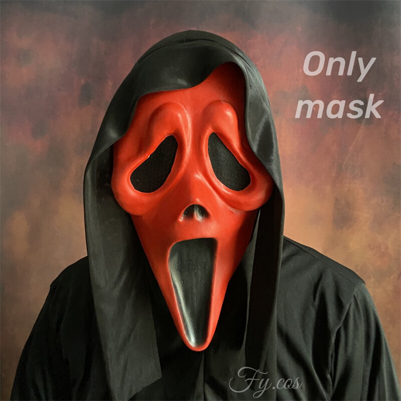 Ghostface Scream Mask miehille Elokuva Horror Killer Suit Scary Demon Alkuperäinen Mascara Head Naamio Halloween Cosplay -asu hinta ja tiedot | Juhlakoristeet | hobbyhall.fi