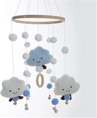 Seimi Tuulikellot ja huopapallot 3D Cloud Crib Decor, sininen hinta ja tiedot | Sisustuspaneelit | hobbyhall.fi