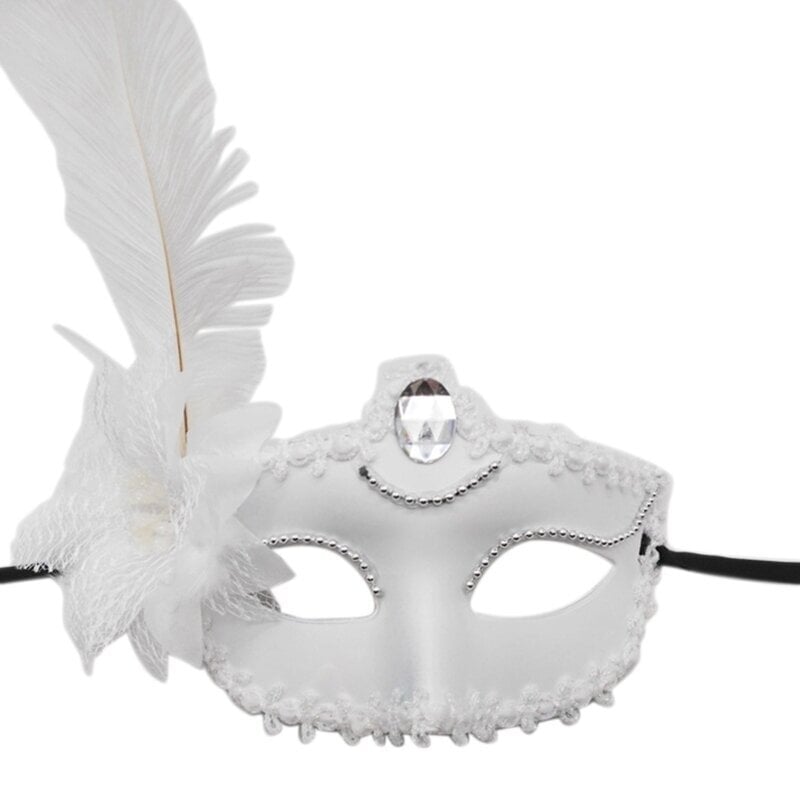 Puku Lady Mask Feather Seksikäs Halloween-naamio Masquerade Half Face Mask Sexy Carnival Mask Ball Party Performance Mask hinta ja tiedot | Juhlakoristeet | hobbyhall.fi