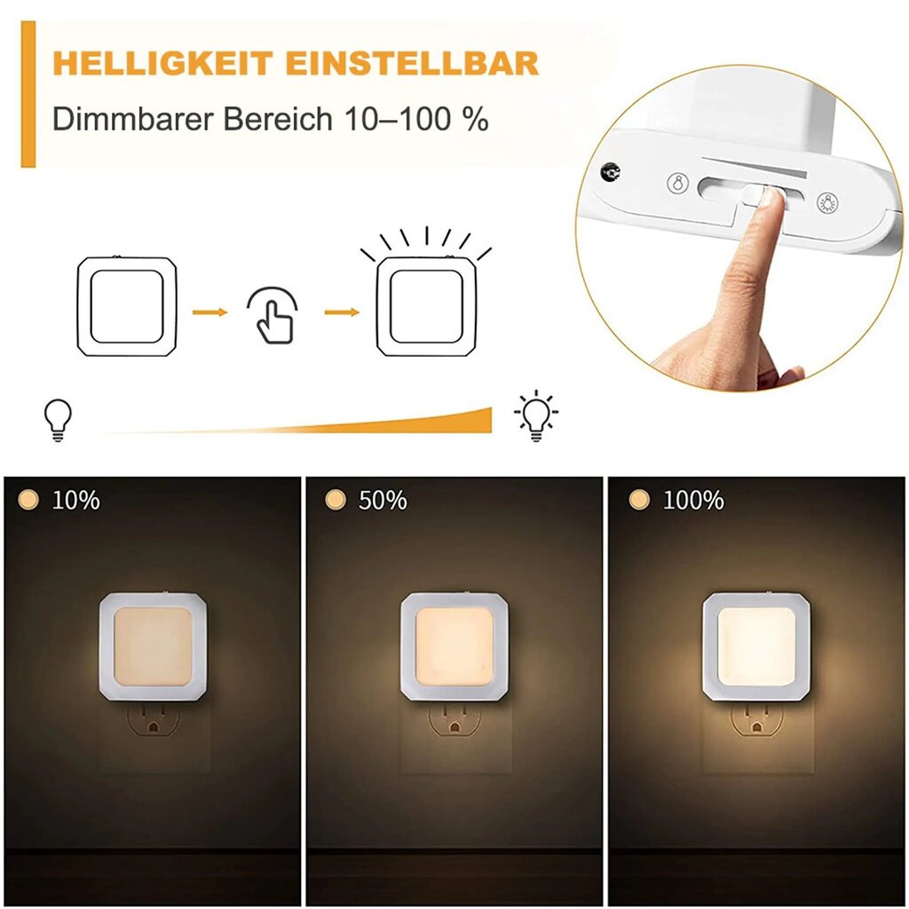 2 x LED yövalopistorasia, himmennettävä, lämpimän valkoinen hinta ja tiedot | Upotettavat valaisimet ja LED-valaisimet | hobbyhall.fi