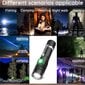 2 osainen superkirkas USB taskulamppu Ladattava poliisin taktinen LED taskulamppu hinta ja tiedot | Upotettavat valaisimet ja LED-valaisimet | hobbyhall.fi