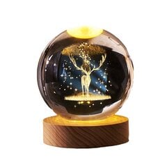 3D Elk Night Light, 1 kpl hinta ja tiedot | Lastenhuoneen valaisimet | hobbyhall.fi