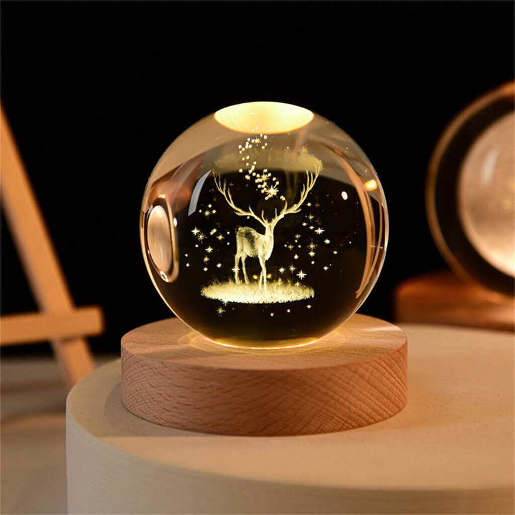 3D Elk Night Light, 1 kpl hinta ja tiedot | Lastenhuoneen valaisimet | hobbyhall.fi