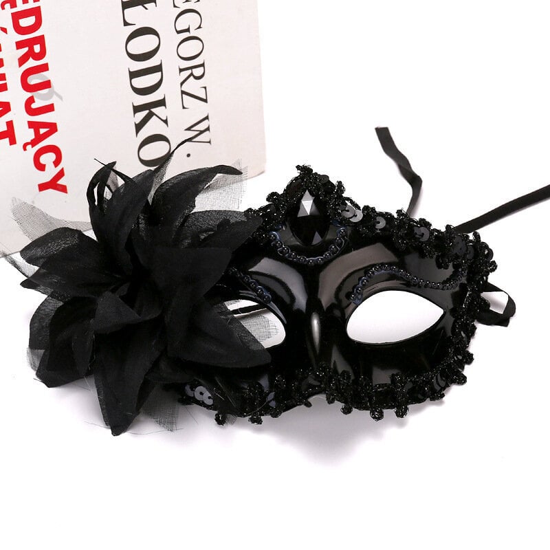 Halloween Prinsessa Puolikasvo Naamio Naamio Ball Lily Flower Mask Party Prinsessa Seksikäs mekkonaamio hinta ja tiedot | Juhlakoristeet | hobbyhall.fi