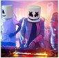 Marshmallow DJ Led Light Mask, Halloween Cosplay Mask hinta ja tiedot | Juhlakoristeet | hobbyhall.fi