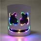 Marshmallow DJ Led Light Mask, Halloween Cosplay Mask hinta ja tiedot | Juhlakoristeet | hobbyhall.fi