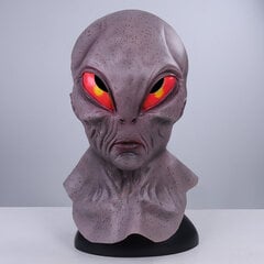 Halloween Alien Mask Cosplay Kauhu UFO Kallo Latex Masks Kypärä Karnevaali Pukeutuminen Juhlapuku Rekvisiitta hinta ja tiedot | Juhlakoristeet | hobbyhall.fi