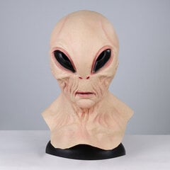 Halloween Alien Mask Cosplay Kauhu UFO Kallo Latex Masks Kypärä Karnevaali Pukeutuminen Juhlapuku Rekvisiitta hinta ja tiedot | Juhlakoristeet | hobbyhall.fi