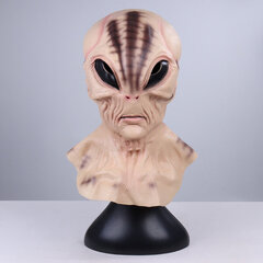 Halloween Alien Mask Cosplay Kauhu UFO Kallo Latex Masks Kypärä Karnevaali Pukeutuminen Juhlapuku Rekvisiitta hinta ja tiedot | Juhlakoristeet | hobbyhall.fi