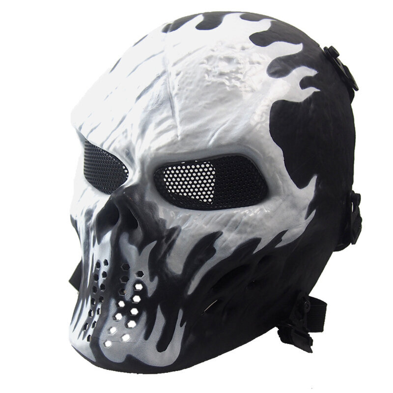 Halloween-juhlanaamio Pääkallo kokonaama Airsoft Paintball Tactical CS -varusteet ulkona ratsastussuojat kauhujuhlalahja hinta ja tiedot | Juhlakoristeet | hobbyhall.fi