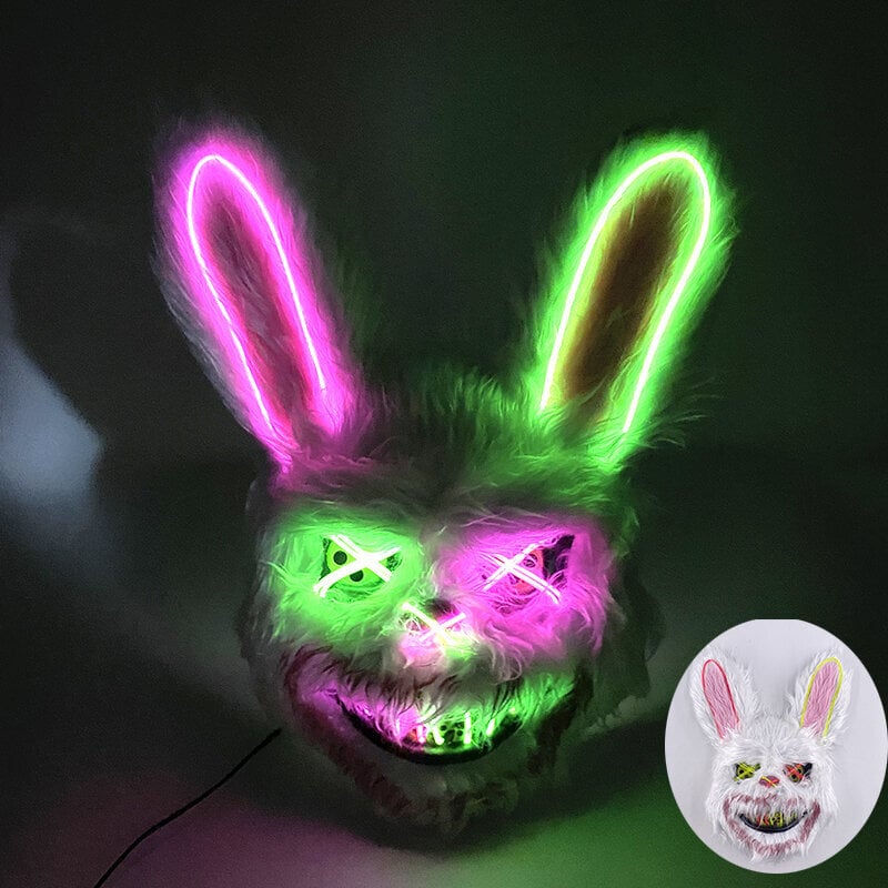 Halloween Scary Bloody Rabbit Mask Bunny Killer Mask Ruskea karhunaamio Kauhujuhlatarvikkeet hinta ja tiedot | Juhlakoristeet | hobbyhall.fi