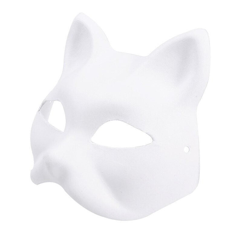 Anime Halloween Foxes Naamio Japanilainen Cosplay Rave Käsinmaalattu Anime Demon Slayer Half Face Cat Masks Festivaalin juhlarekvisiitta hinta ja tiedot | Juhlakoristeet | hobbyhall.fi