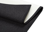 Narma Savanna -sileäksi kudottu villamatto, musta, 80 x 160 cm