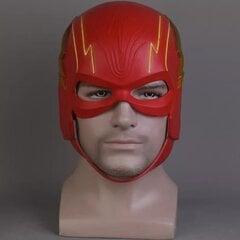 Elokuva Supersankarinaamio Cosplay-asu Flash Barry Allen Latex Masks Led Kypärä Aikuisten Unisex Halloween Prop hinta ja tiedot | Juhlakoristeet | hobbyhall.fi