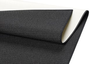 Narma Bello -flatWeave™ sileäksi kudottu matto, musta, 80 x 200 cm hinta ja tiedot | Isot matot | hobbyhall.fi