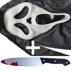 Halloween-naamio Scary Ghost Face Latex Mask Horror Killer Full Head Masks Kammottava elokuva Cosplay-asu hinta ja tiedot | Juhlakoristeet | hobbyhall.fi