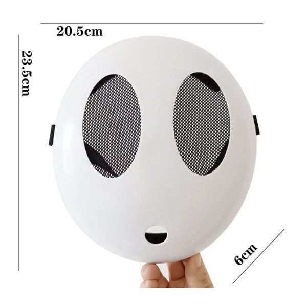 Halloween Shy Guy Mask Pelit ja elokuvat lapsille Roolileikit Rekvisiitta Tarvikkeet Xcoser Mario Series