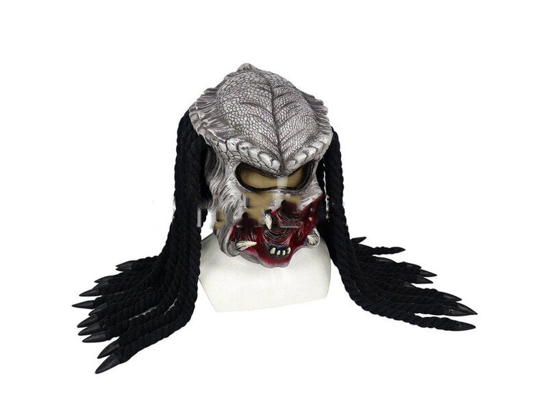 Elokuva Alien vs. Predator Mask Horrific Monster Masks Halloween Cosplay Rekvisiitta Keskimääräinen koko aikuisille