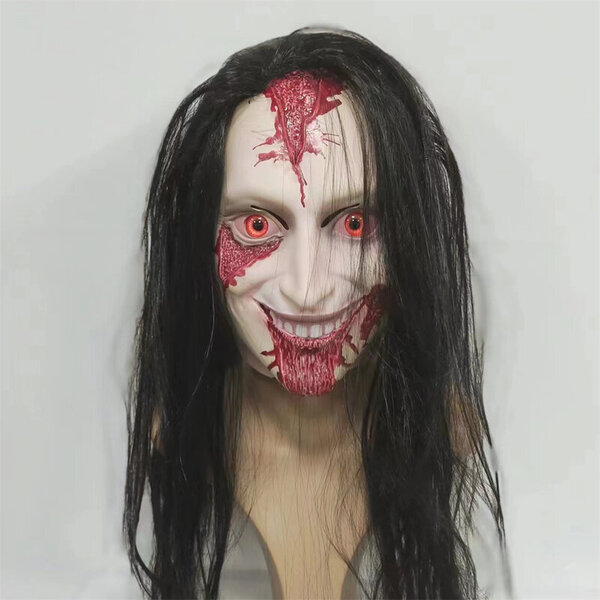 Unisex Scary Ghost Mask Movie Evil Dead Rise Horror Nainen Ghost Demon Latex Mask Halloween Cosplay Prop