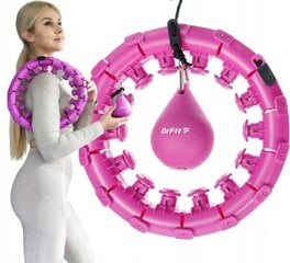 Voimisteluvanne nastoilla ja painolla Hula Hoop, 120 cm, violetti hinta ja tiedot | Hulavanteet | hobbyhall.fi